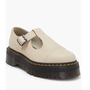 Women's Cream Platform Mary Jane Shoes